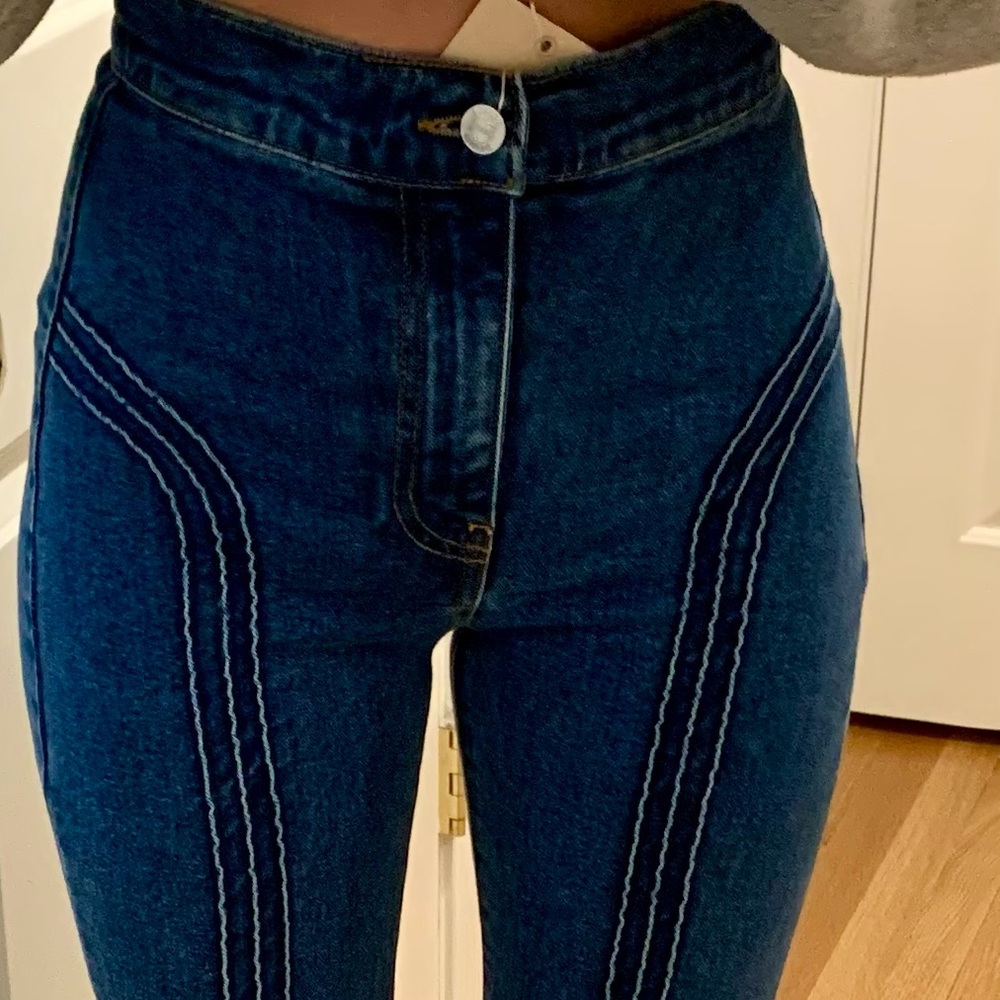 Super cute and fun pair of revice denim jeans